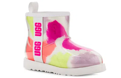 Ugg (wmns)  Classic Clear Mini Party Spots Boot 'white' In Multi