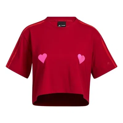 Adidas Originals (wmns) Adidas X Ivy Park Crop T-shirt 'red'