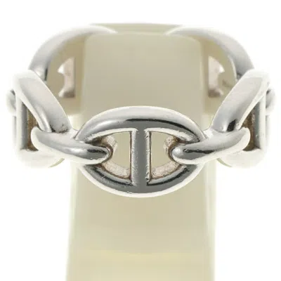 Pre-owned Hermes Silver Silver 925 Band Ring ()