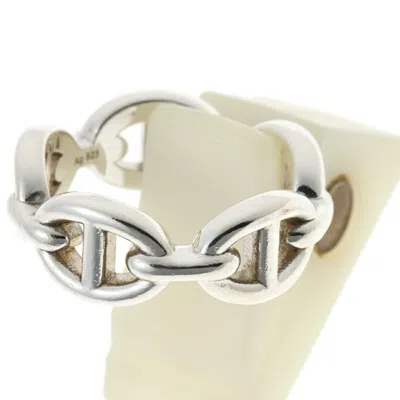 Pre-owned Hermes Silver Silver 925 Band Ring ()