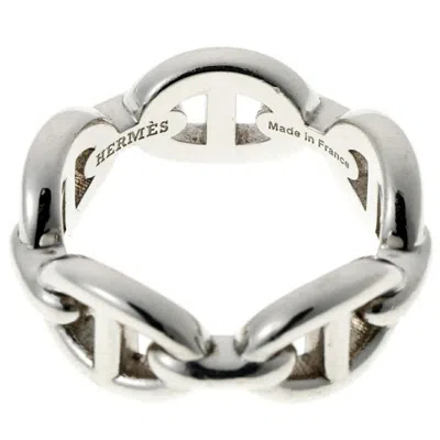 Pre-owned Hermes Silver Silver 925 Band Ring ()