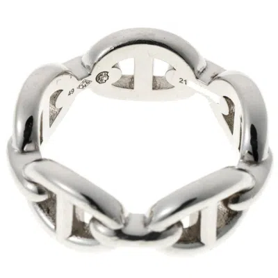 Pre-owned Hermes Silver Silver 925 Band Ring ()