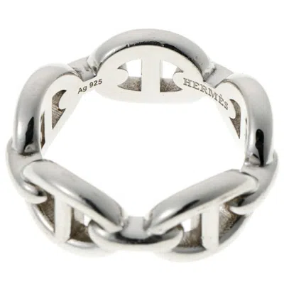 Pre-owned Hermes Silver Silver 925 Band Ring ()