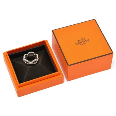 Pre-owned Hermes Silver Silver 925 Band Ring ()