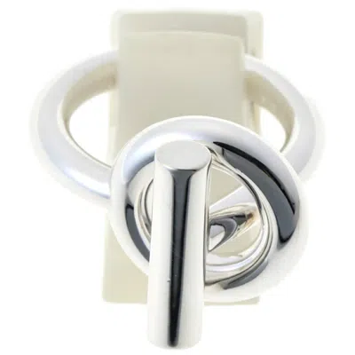 Pre-owned Hermes Silver Silver 925 Band Ring ()