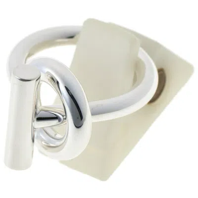 Pre-owned Hermes Silver Silver 925 Band Ring ()