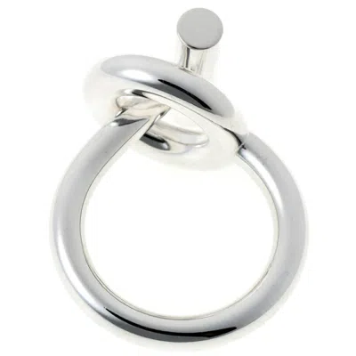 Pre-owned Hermes Silver Silver 925 Band Ring ()