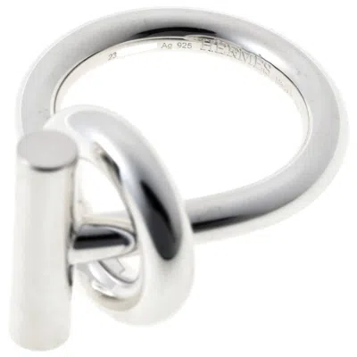 Pre-owned Hermes Silver Silver 925 Band Ring ()