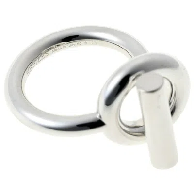 Pre-owned Hermes Silver Silver 925 Band Ring ()