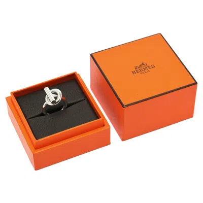 Pre-owned Hermes Silver Silver 925 Band Ring ()