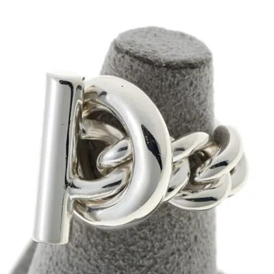 Pre-owned Hermes Silver Silver 925 Band Ring ()