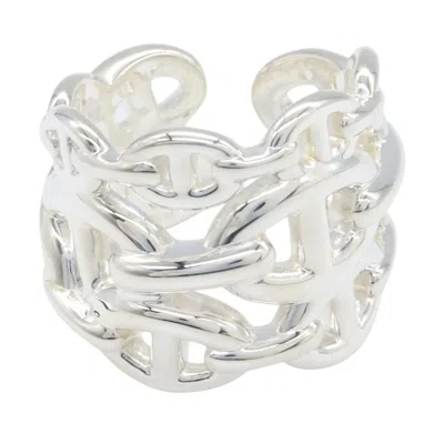 Pre-owned Hermes Silver Silver 925 Band Ring ()