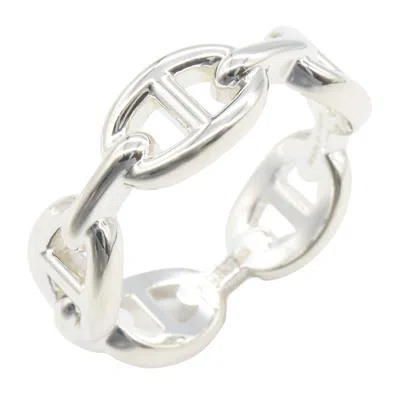 Pre-owned Hermes Silver Silver 925 Band Ring ()