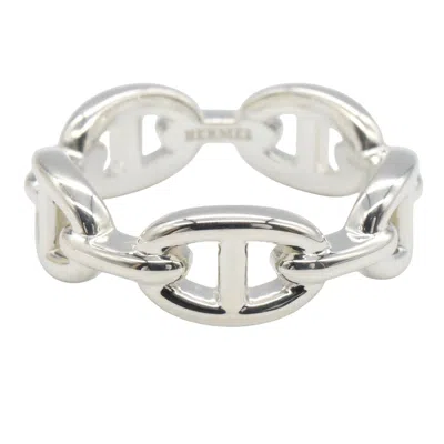 Pre-owned Hermes Silver Silver 925 Band Ring ()