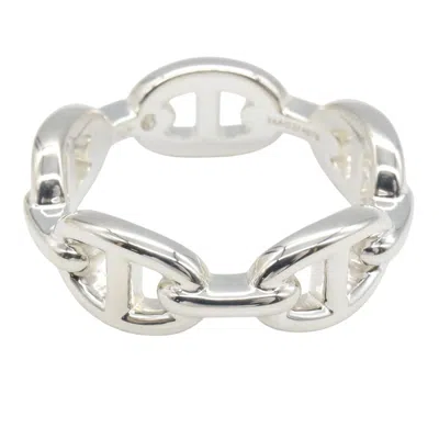 Pre-owned Hermes Silver Silver 925 Band Ring ()