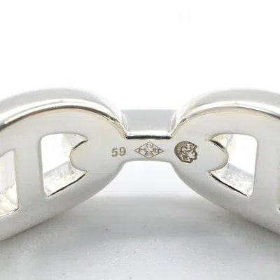 Pre-owned Hermes Silver Silver 925 Band Ring ()