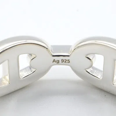 Pre-owned Hermes Silver Silver 925 Band Ring ()