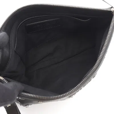 Pre-owned Jimmy Choo Black Leather Clutch Bag ()