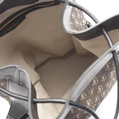Pre-owned Jimmy Choo Black Nylon Canvas Leather Backpack ()