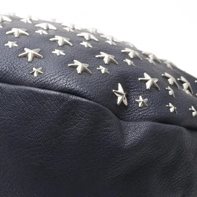 Pre-owned Jimmy Choo Navy Leather Shoulder Bag () In Blue