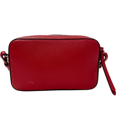 Pre-owned Jimmy Choo Red Color Leather Shoulder Bag ()