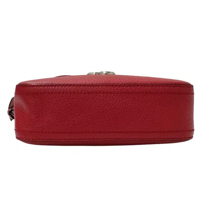 Pre-owned Jimmy Choo Red Color Leather Shoulder Bag ()