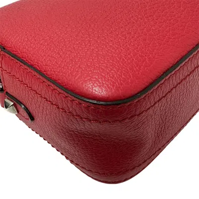 Pre-owned Jimmy Choo Red Color Leather Shoulder Bag ()
