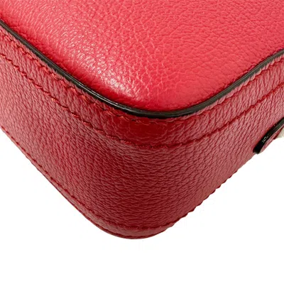 Pre-owned Jimmy Choo Red Color Leather Shoulder Bag ()