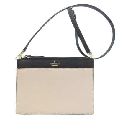 Pre-owned Kate Spade Beige Black Pvc Shoulder Bag () In Multi