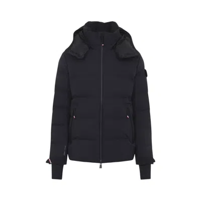 Moncler Grenoble Ski Jacket Montgetech With Hood In Blue