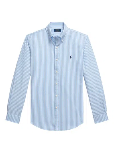 Ralph Lauren Blue Striped Shirt In Blue