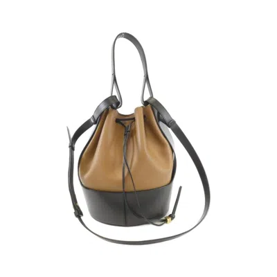 Pre-owned Loewe Black Brown Leather Shoulder Bag () In Multi