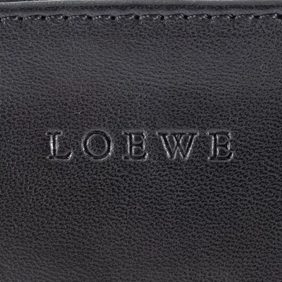 Pre-owned Loewe Black Fur Leather Pochette Shoulder Bag ()