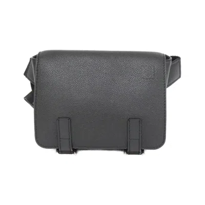 Pre-owned Loewe Black Leather Shoulder Bag ()