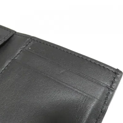 Pre-owned Loewe Black Leather Wallet (tri-fold) ()