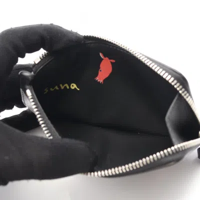 Pre-owned Loewe Black Multi-color Leather Coin Purse/coin Case ()