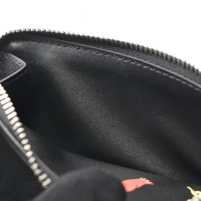 Pre-owned Loewe Black Multi-color Leather Coin Purse/coin Case ()
