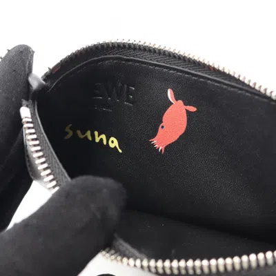 Pre-owned Loewe Black Multi-color Leather Coin Purse/coin Case ()