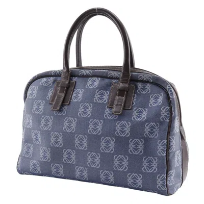 Pre-owned Loewe Blue Denim Handbag ()