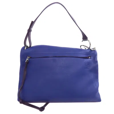 Pre-owned Loewe Blue Leather Shoulder Bag ()
