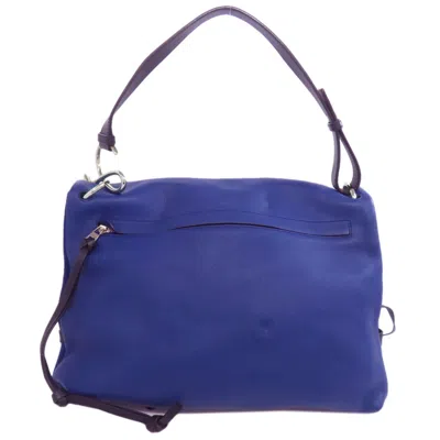 Pre-owned Loewe Blue Leather Shoulder Bag ()