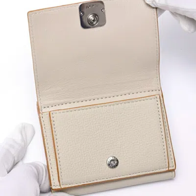Pre-owned Loewe Grayish Leather Wallet (tri-fold) ()