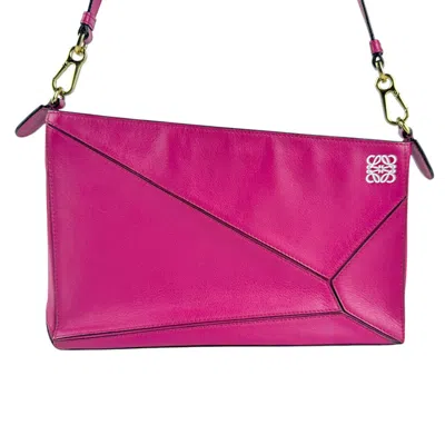 Pre-owned Loewe Pink Leather Shoulder Bag ()