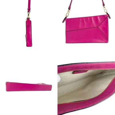 Pre-owned Loewe Pink Leather Shoulder Bag ()