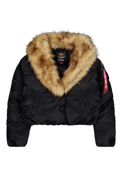 Alpha Industries Bomber Jacket Women  In Black