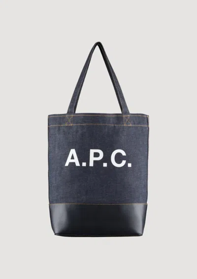 Apc Axelle Tote Bag In Blue