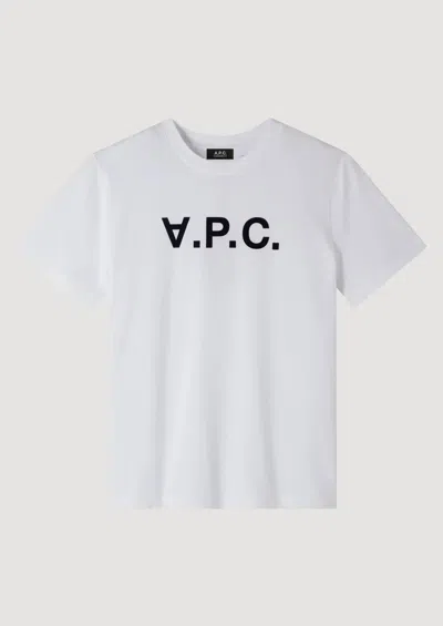 Apc A.p.c. Standard Grand Vpc Cotton T-shirt In White