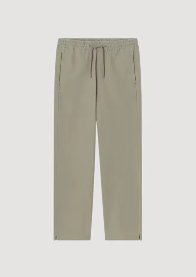 Apc A. P.c. Cotton Drawstring Vincent Trousers In Green