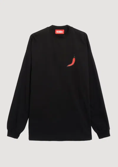 032c Office Fruit Oversized Longsleeve In Black