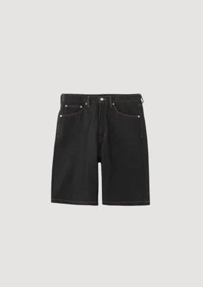 Xlarge Patch Detailing Denim Shorts In Black